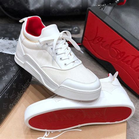 louis vuitton mens red bottom sneakers|christian louboutin men's suede shoes.